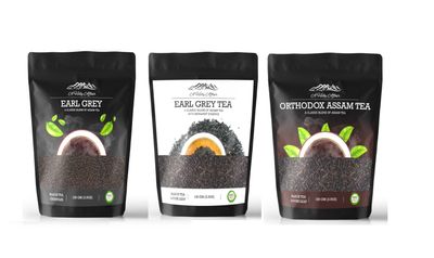 A Hilly Affair Assam Tea Collection (3 x 100g) Premium Earl Grey Orthodox, Earl Grey CTC & Assam Orthodox | Handcrafted, 100% Pure & Flavorful | Sourced from Assams Finest Gardens