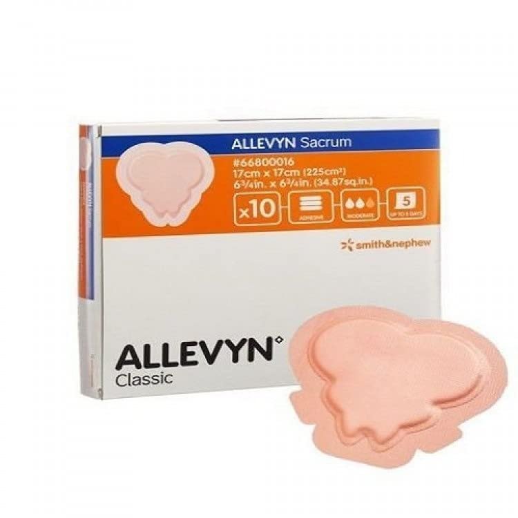 2025 Allevyn Sacrum Classic S & N 17 cm x 17 cm For Bed Sores 3pcs