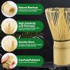 4-Piece Matcha Tea Set  Traditional Japanese Matcha Kit with Bamboo Whisk, Scoop, Ceramic Whisk Holder & Sifter  Beautiful Kiln-Glazed Green Design view 4