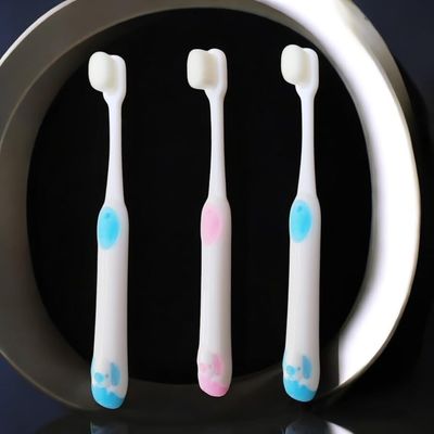 9UP 3Pcs Soft Toothbrush For Kids | Extra Soft Bristle Toothbrush With Dogs Design | Manual 20000 Bristle Toothbrush For Children (Multicolor)
