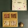 ASHA Sweets Premium Dry Fruits Gift Box 400g | Healthy Gift Hamper with Cashew, Almond, Pistachios & Raisins | Assortment of Nuts and Dry Fruits | Corporate and Holi Gift Hamper view 3