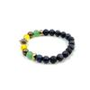 Abundance Magnet Crystal Bracelet with Hamsa Charm for Protection | Green Aventurine, Citrine, Tiger Stone, Tourmilated Quartz, and Pyrite | Attracts Wealth & Removes Negative Energies (S) view 1