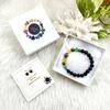 Abundance Magnet Crystal Bracelet with Hamsa Charm for Protection | Green Aventurine, Citrine, Tiger Stone, Tourmilated Quartz, and Pyrite | Attracts Wealth & Removes Negative Energies (S) view 3