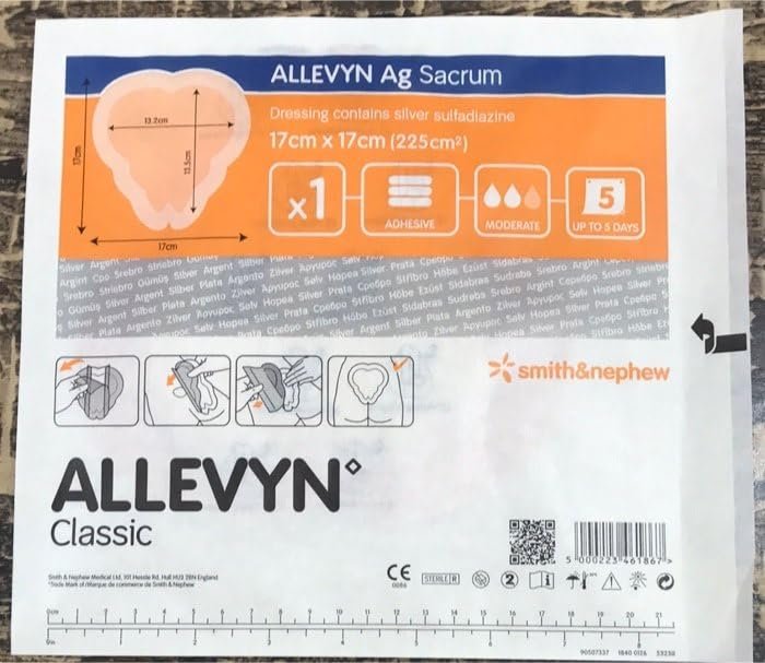 Allevyn Ag Sacrum 17X17Cm, For Absorb Exudate, Dressing Size: 17 * 17Cm, 1 pc
