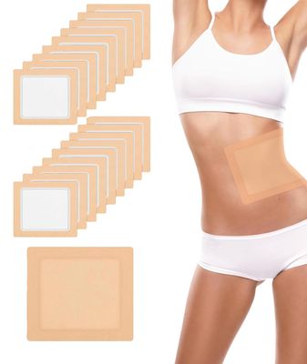 20PCS Castor Oil Pack Wrap, Castor Oil Pack Wrap for Tummy Self-Adhesive Organic Cotton No Wash Skin - Tone Non - Woven Fabric