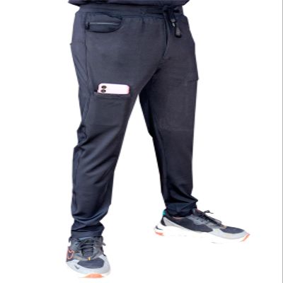 Track Pant for Men || Men Track Pants || Track Pant for Men Polyster Fabric (in, Alpha, L, Regular, Black)