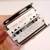 CHARMWAVES Men Double Edge Smooth Safety Shaving Razor 10 Cm Long Handle (Butterfly Open Mechanism, Abs Rubber Grip Plastic And Brass Body) view 3