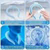 ATETO Cooling Tube Neck, Strength Lightweight Ice Pillow Reusable Neck Cooler Relief for Hot Flashes, Personal Air Conditioner for Summer, (Pack of 1) view 2