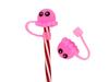 Bhavya Optic Silicone Straw Cover with Cartoon Design, Dust Protector for Drinking Straws (Pink Octopus) view 2