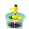 Bhavya Optic Silicone Straw Cover with Cartoon Design, Dust Protector for Drinking Straws (Yellow Pineapple) view 4