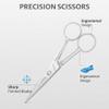 Shalimar Brand 5 Inches Hair Cutting Scissors - Professional Men's Barber Tool for Small Mustache, Beard, Nose and Eyebrow Grooming - Precision Trimming at Its Finest view 3