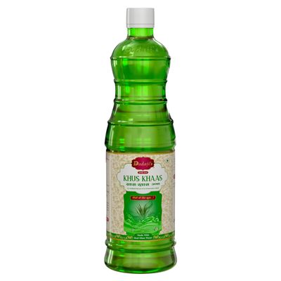 Dadaji's Khus Khaas Sharbat - Natural Khus Syrup for Refreshing Beverages & Desserts | Cool and Soothing Flavor | Perfect Summer Drink (750ml)