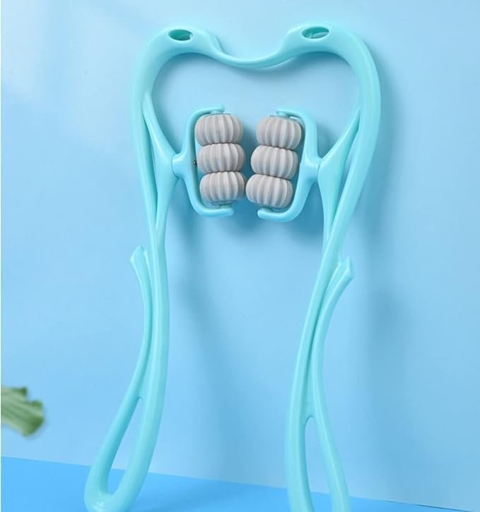 6 Wheel Manual Dual Pressure Cervical Neck Pain Relief Massage Roller