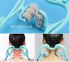6 Wheel Manual Dual Pressure Cervical Neck Pain Relief Massage Roller view 2