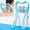 6 Wheel Manual Dual Pressure Cervical Neck Pain Relief Massage Roller view 4