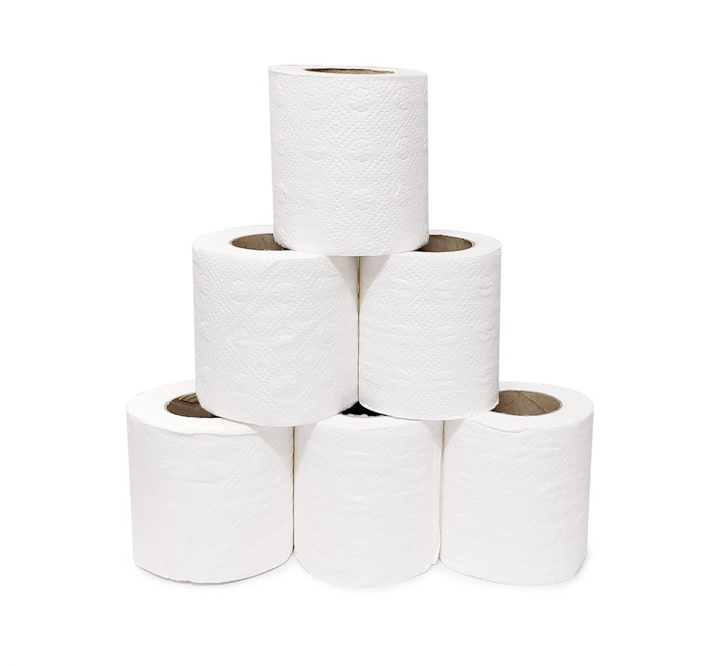 KDMR Super Soft Toilet Paper 2-Ply Cushiony Tissue for Everyday Use, Personal Hygiene & Health Pack of 6 Rolls