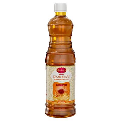 Dadaji's Kesar Khaas Sharbat - Luxurious Saffron Syrup for Refreshing Drinks & Desserts | Rich Aroma & Authentic Flavor | Perfect Summer Beverage (400ml)