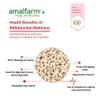 Amalfarm Makhana (Phool Fox Nuts) 250g | Raw Lotus Seeds | GI-Tag Mithila Bihar Origin | Natural Gluten-Free High Protein Superfood view 4