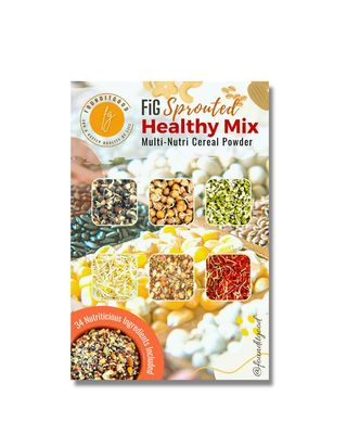 FiG Sprouted Healthy Mix (Sattu Mavu)  Multi-Nutri Cereal Powder with 34 Naturally Nutritious Ingredients. Super Food & Nutritional Supplement with No Preservatives