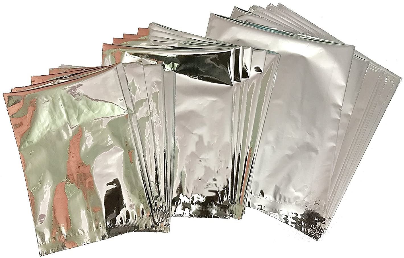 MAPPA Silver Foil Bags 6x8 Inches 100 Pcs | Aluminium Plastic Pouches for Hot & Dry Food | Biryani, Tea, Coffee, Snacks, Grocery | Leak-Proof, Heat-Resistant, Food-Grade | Pack of 1
