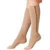 BYTEFUN Zipper Medical Compression Socks Stockings with Open Toe Calf Support Best Stocking for Edema, Swollen, Nurses, Pregnancy, Recovery Leg Knee High Sports Length, Better Blood Circulation (pack 0f 1) view 1