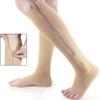 BYTEFUN Zipper Medical Compression Socks Stockings with Open Toe Calf Support Best Stocking for Edema, Swollen, Nurses, Pregnancy, Recovery Leg Knee High Sports Length, Better Blood Circulation (pack 0f 1) view 2