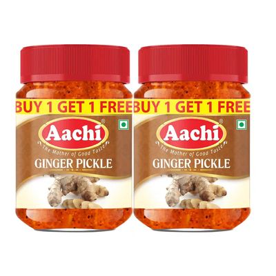 Aachi' Ginger Pickle, 200gm- Buy 1 Get 1 Free-