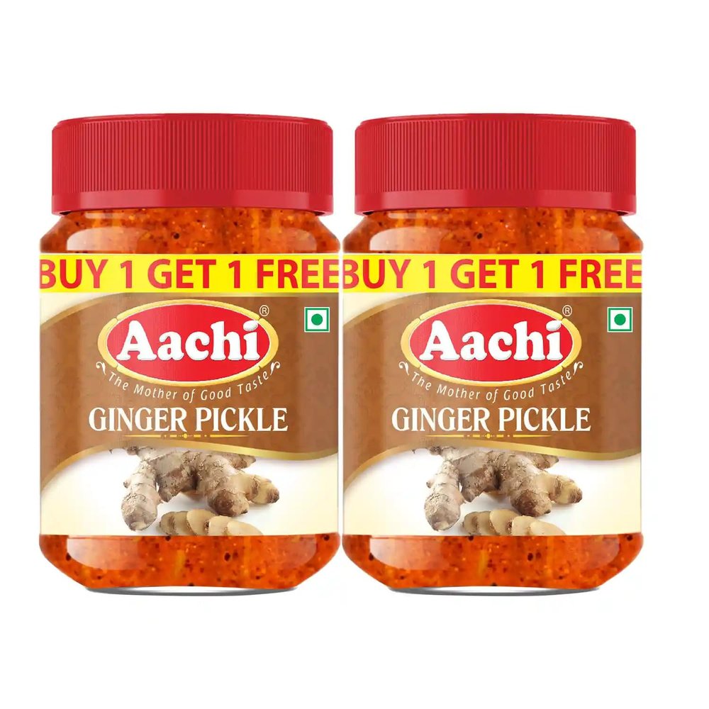 Aachi' Ginger Pickle, 200gm- Buy 1 Get 1 Free-