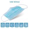 Gloway 3PLY Surgical Mask Nonwoven Fabric Disposable | Breathable, Comfortable Fit | Ideal for Healthcare, Lab, and Everyday Use | Single-Use Masks for Safety and Hygiene 50 pcs - Pack of 12 view 3