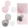 ELBME Denture Bath Box Organizer Cleaner Case with Hanging Net for Retainer Travel Transparent Pink view 3