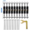 ELBME Cassette Screws Support Rod Kit Rust Resistant Repair Device for Wall Switch 86 Round view 2