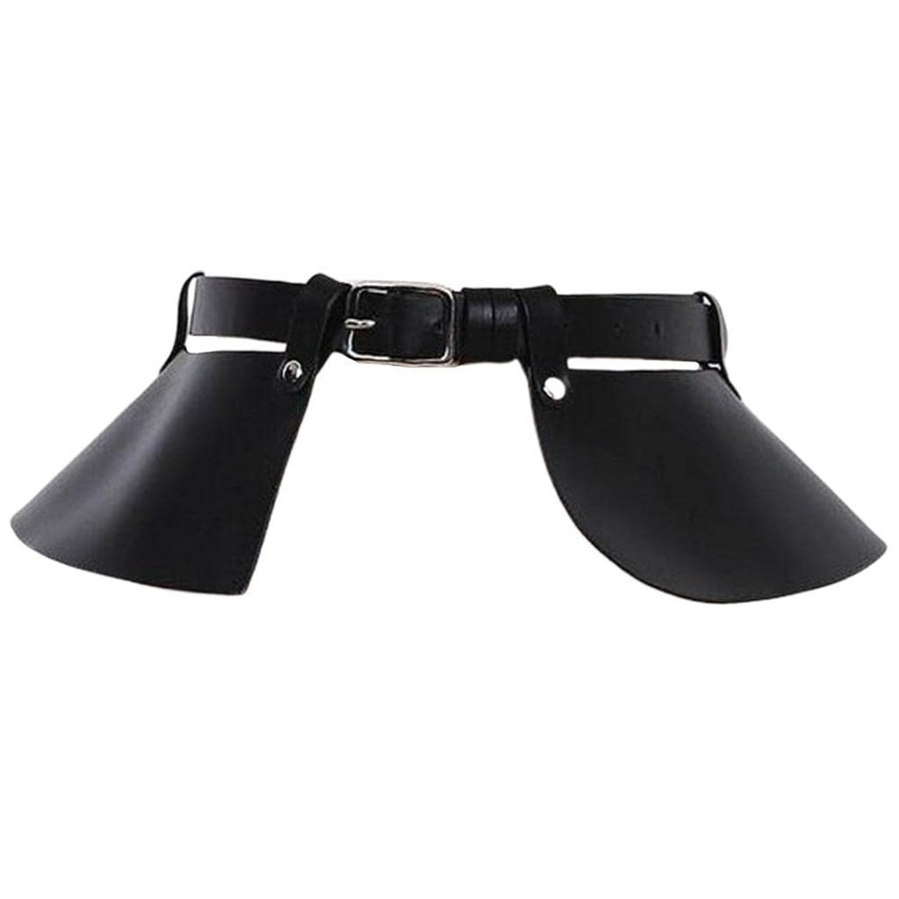 ELBME Women Pu Leather Waistband Waist Belt Skirt Harness Gothic Punk Wear