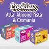 Balasa Cookie Biscuits Combo Pack | Cookie & Biscuit Pack Combo | Tea Time Snack | Healthy & Tasty | Ideal for Gifting (Pack of 3 x 180g, Atta Cookies, Almond Pista Cookies, Osmania Cookies) view 2