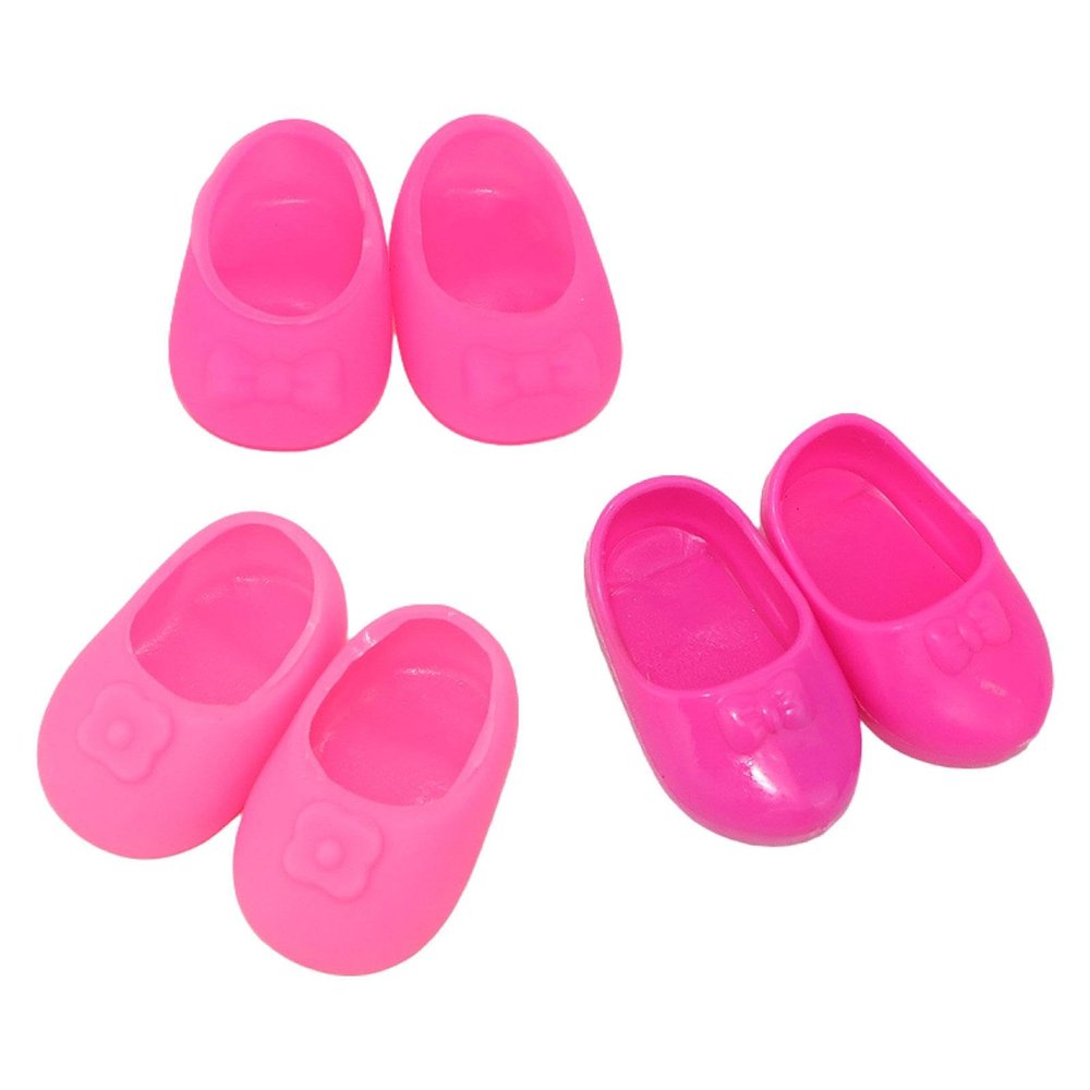 CALANDIS 3 Pairs/Set Shoes Sandal Slippers for 25cm Mellchan Doll Outfit Accs Pink | Modern | Clothes & Accessories | Dolls
