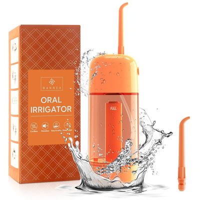 HANNEA Water Dental Flosser for Teeth Non-Electric Air Pressure Water Dental Floss Manual Portable Water Floss Travel 90ml Oral Irrigator for Kids Adults