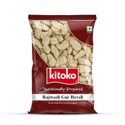 Kitoko Rajwadi Revadi | Gud Revdi | Sweet and Crunchy Gud Ki Rewari | Til Revari | Indian Sweet Candy with Sesame and Jaggery 200g
