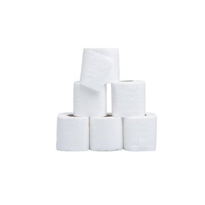 Meghraj Toilet Paper Rolls, Pack of 6, White