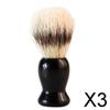 MERISHOPP 3xFashion Best Pure Bristles Shaving Brush and PP Handle for Men Shave| Collectible| Decorative| Premium view 2