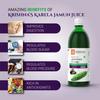 Krishna's Karela Jamun Mix Juice - 1000 ml | Enriched with Vitamin C - Vitamin A| Sugar free Juice with No Added Color or Flavour - (Pack of 2) view 4