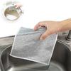 Brikshi Non-Scratch Wire Double Layers Dishcloth Stainless Steel Scrubber Multipurpose Wire Dishwashing Rags for Wet and Dry Easy Rinsing Reusable for NonStick Cookware Kitchen Sinks Stove (5) view 4