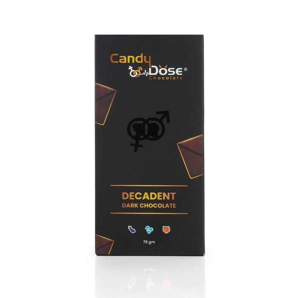 Candy Dose Chocolate Mood Enhancement Dark Chocolate Bar  Boost Mood, Energy & Focus | Delicious, Healthy Snack for Stress Relief - 75 Gram (Pack of 3) Luxurious Flavour Chocolate Ideal For Men & Women, Vegetarian And Gluten-Free Delights