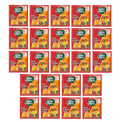 Foster Clark Fruit Cocktail Flavored Powder Drink 20g Packet - Makes 1.5L (23 x 20g) | Imported Drink Mixes | Rich Beverage Mix for Instant Refreshment