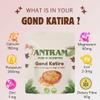 Antram Gond Katira 200gm Raw & Unprocessed Natural Edible Gum | High Cooling Summer Herb | Rich in Fiber & Omega 3 for Drinks, Desserts & Ayurvedic Use Tragacanth Gum view 4