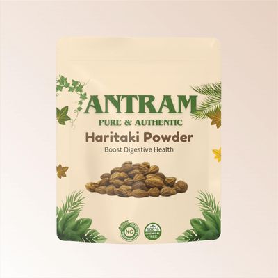 Antram Harad Haritaki Powder 250g 100% Pure and Natural Terminalia Chebula Kadukkai Podi Karakkaya Pudiyamu for Constipation Relief No Added Preservatives