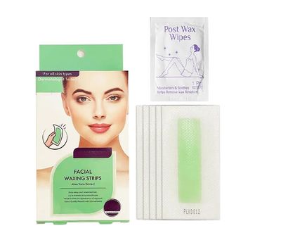 KAHRL Wax Strips Kit | Gel Wax Hair Removal for Women Face Wax Strips for Women  20 Wax Strips + 2 Wipes, Facial Hair Removal for Upper Lip, Eyebrows, Chin, Sidelocks