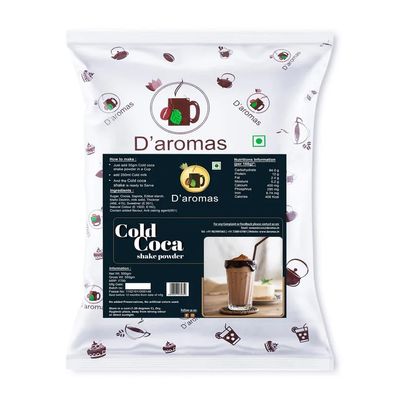 D'aromas Cold Cocoa Shake Premix Powder 2.5kg, 100% Vegetarian Instant Delicious Milkshake, Ready Mix Powder Ideal For Home, Parties,Wedding, Cafe, Restaurant (Each 500gm) (Pack Of 5)