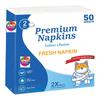 Amit Marketing Premium Tissue Paper Napkin 2 Ply I Made of Virgin Pulp I Soft, Strong and Highly Absorbent I for Restaurant Home Office Party Wedding & Events I 33X33 cm I White - 50 Pulls X Pack of 6 view 1