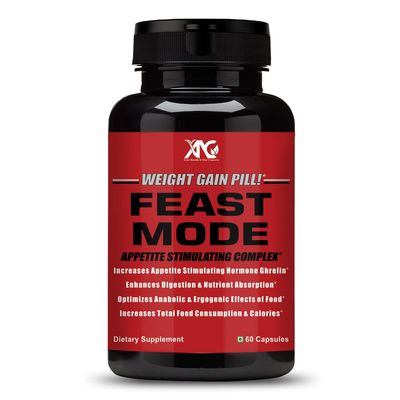 ANC Feast Mode | Natural Appetite Support & Weight Gain Supplement | Herbal Appetite Booster for Improved Eating Capacity & Nutrient Absorption | Supports Healthy Digestive Function | 60 Capsules