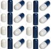 Empty Gelatin Capsules Size 0 NAVYBLUE/WHITE (250) view 3