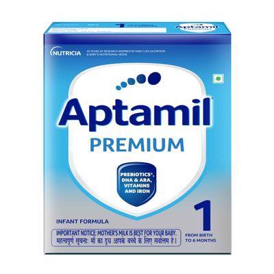 Aptamil Premium Infant Formula Stage 1 Powder, 400 g Refill Pack